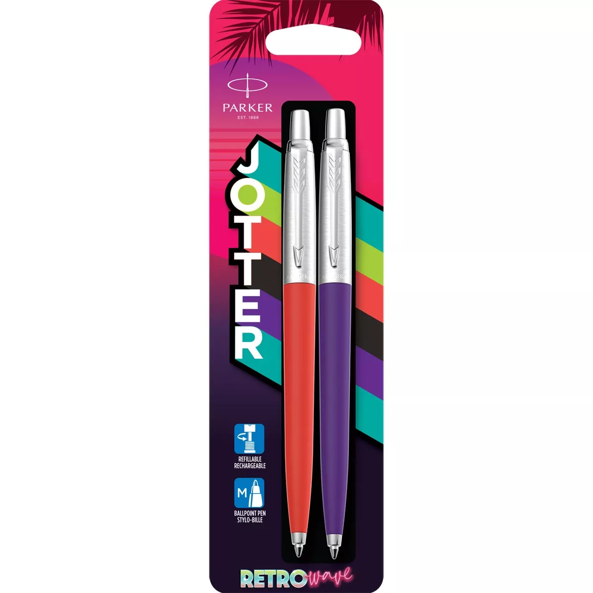 Parker - Pack 2 Bolígrafos Jotter Originals Retro Bermellón Y Morado Añil En Oferta Parker - Pack 2 Bolígrafos Jotter Originals Retro Bermellón Y Morado Añil Barato