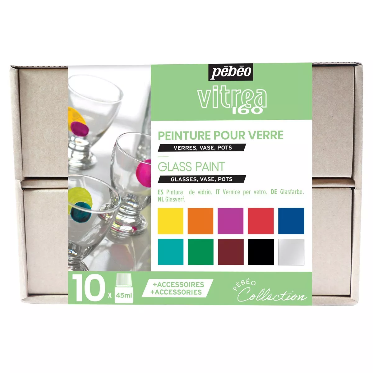Pebeo - Kit Colección - C1 Vitrea160 10X45Ml Multicolor En Oferta Pebeo - Kit Colección - C1 Vitrea160 10X45Ml Multicolor Barato