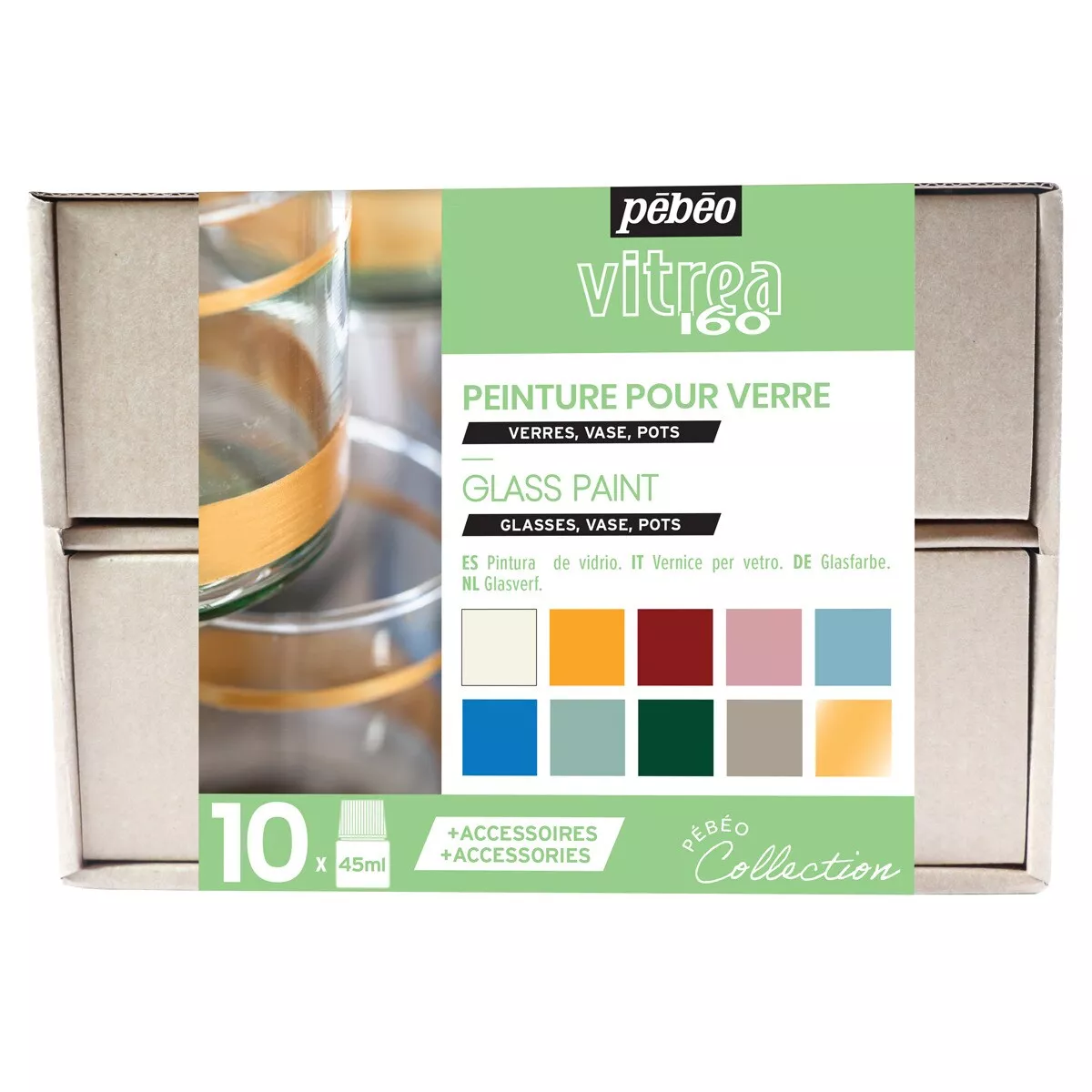 Pebeo - Kit Colección - C2 Vitrea160 10X45Ml Multicolor En Oferta Pebeo - Kit Colección - C2 Vitrea160 10X45Ml Multicolor Barato
