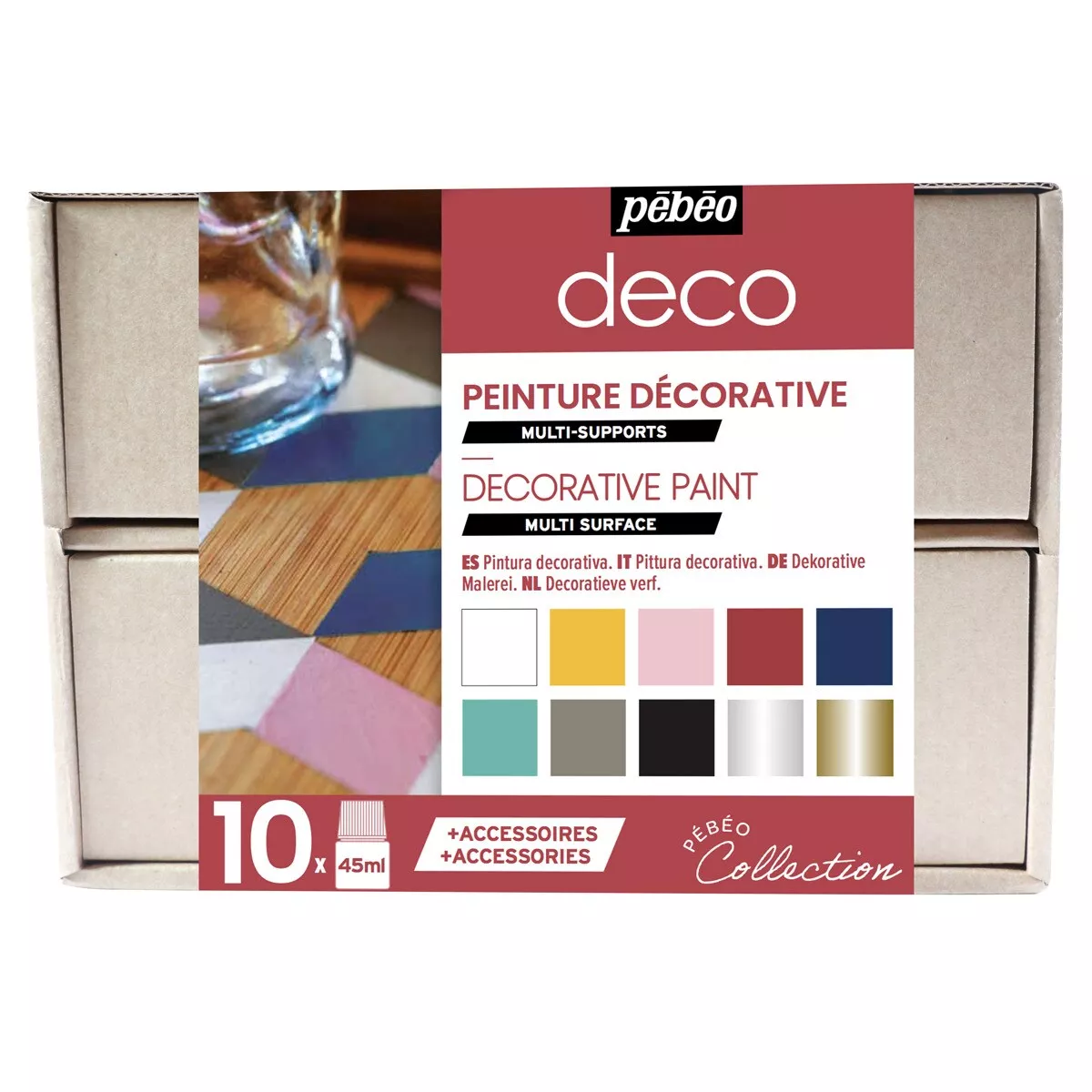 Pebeo - Kit Colección Deco 10X45Ml Multicolor En Oferta Pebeo - Kit Colección Deco 10X45Ml Multicolor Barato