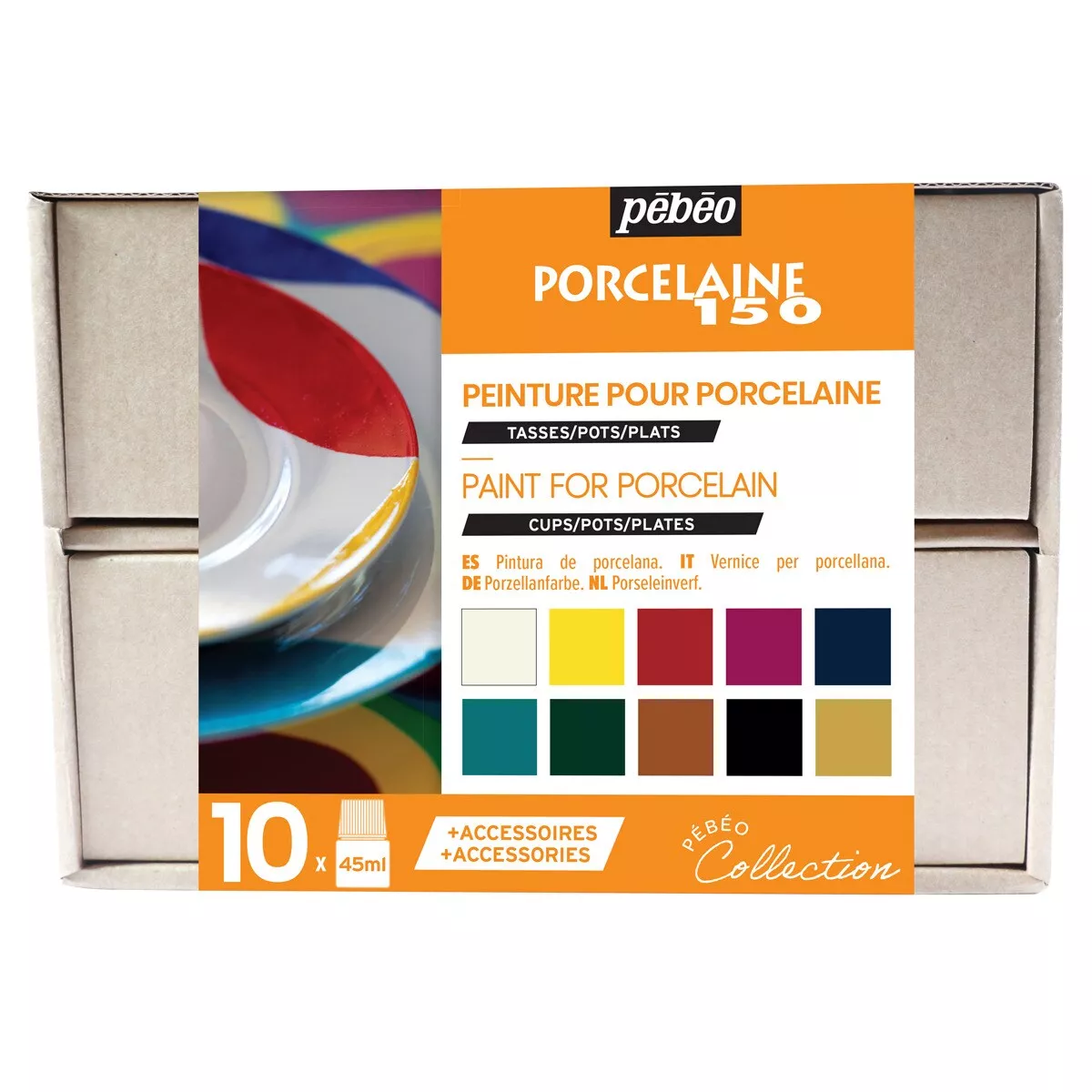 Pebeo - Kit Colección Porcelaine 150 10X45Ml Multicolor En Oferta Pebeo - Kit Colección Porcelaine 150 10X45Ml Multicolor Barato