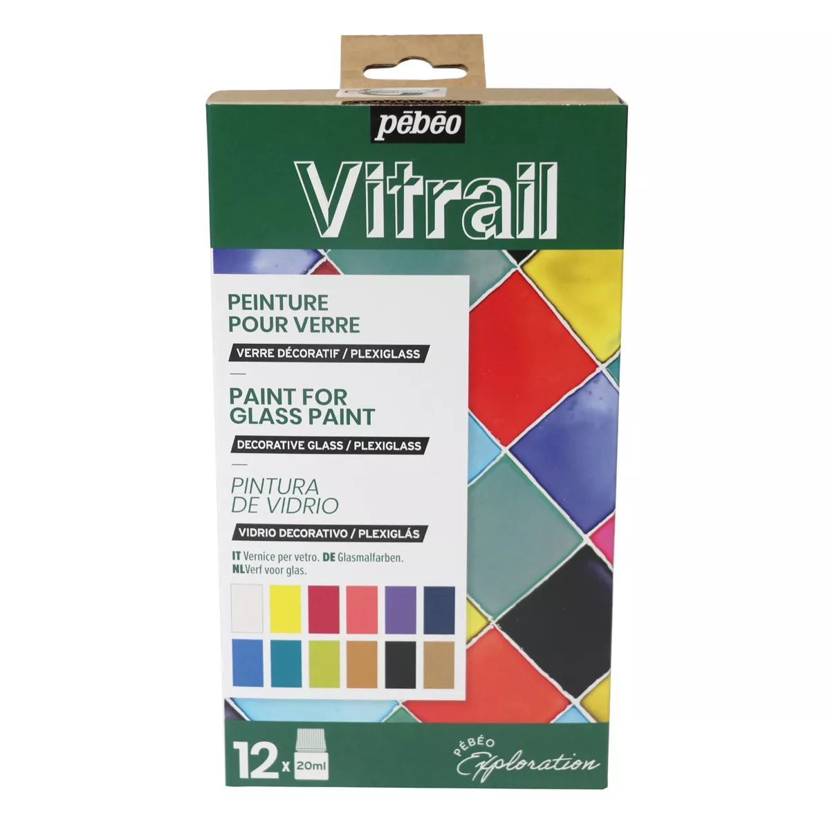 Pebeo - Kit Exploracion Vitrail 12X20Ml Multicolor En Oferta Pebeo - Kit Exploracion Vitrail 12X20Ml Multicolor Barato