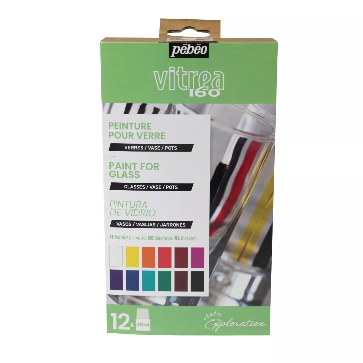 Pebeo - Kit Exploracion Vitrea160 12X20ml Multicolor barato