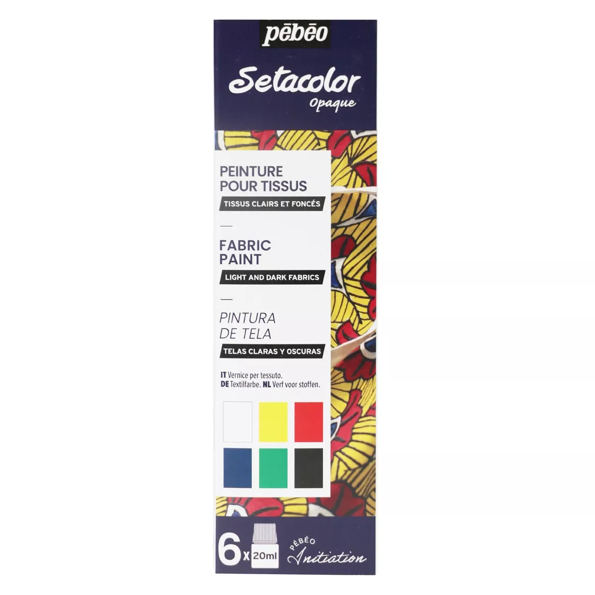 Pebeo - Kit Iniciacion Setacolor 6X20Ml Multicolor En Oferta Pebeo - Kit Iniciacion Setacolor 6X20Ml Multicolor Barato