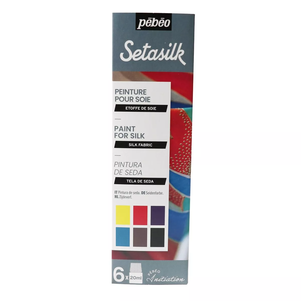 Pebeo - Kit Iniciacion Setasilk 6X20ml Multicolor barato