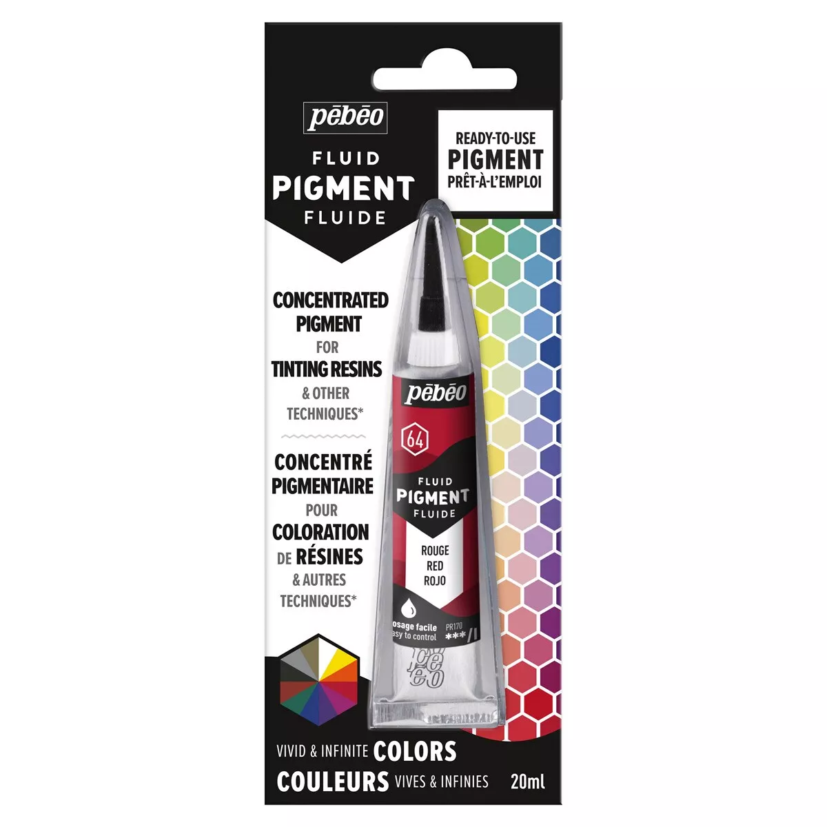 Pebeo - Pigmento Concentrado Colores Mezclables Tubo 20 Ml Rojo barato