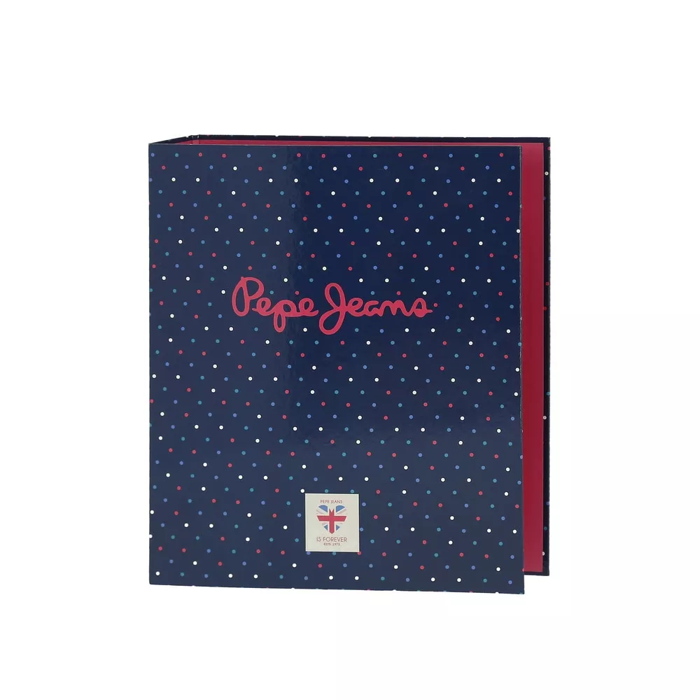 Pepe Jeans - Carpeta De Anillas Para Niña Molly De Cartón Plastificado Azul Marino En Oferta Pepe Jeans - Carpeta De Anillas Para Niña Molly De Cartón Plastificado Azul Marino Barato