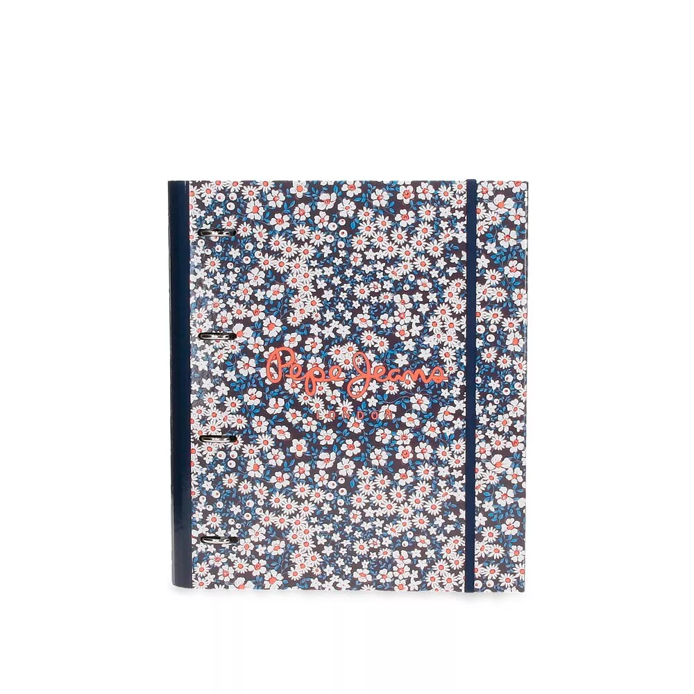 Pepe Jeans - Carpeta De Cuatro Anillas Leslie Con Goma Y Recambio barato