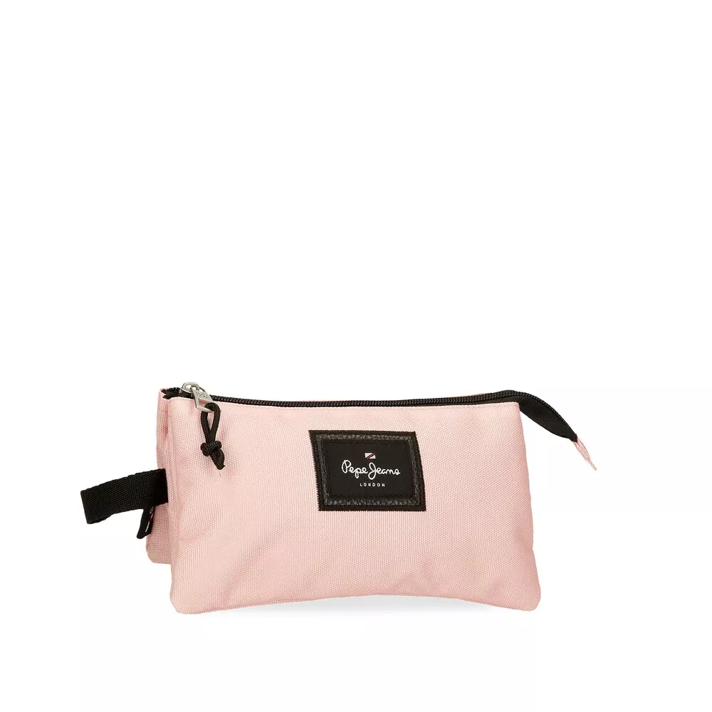 Pepe Jeans - Estuche Aris Colorful Con Tres Compartimentos Color Rosa barato
