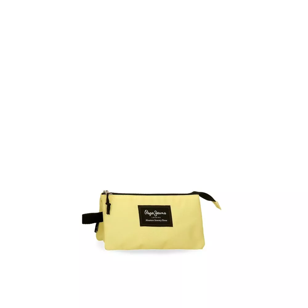 Pepe Jeans - Estuche Aris Colorful Con Tres Compartimentos En Amarillo Claro barato