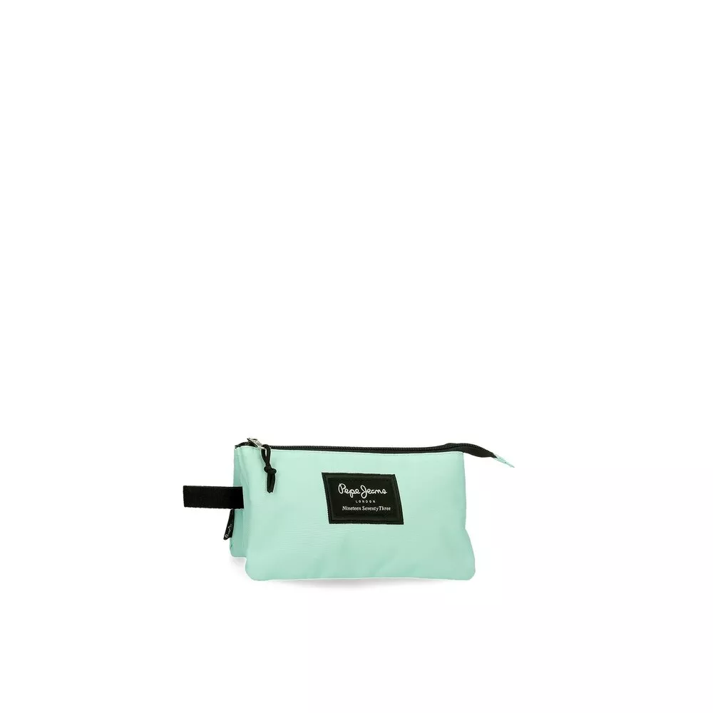Pepe Jeans - Estuche Aris Colorful Con Tres Compartimentos En Turquesa Claro barato