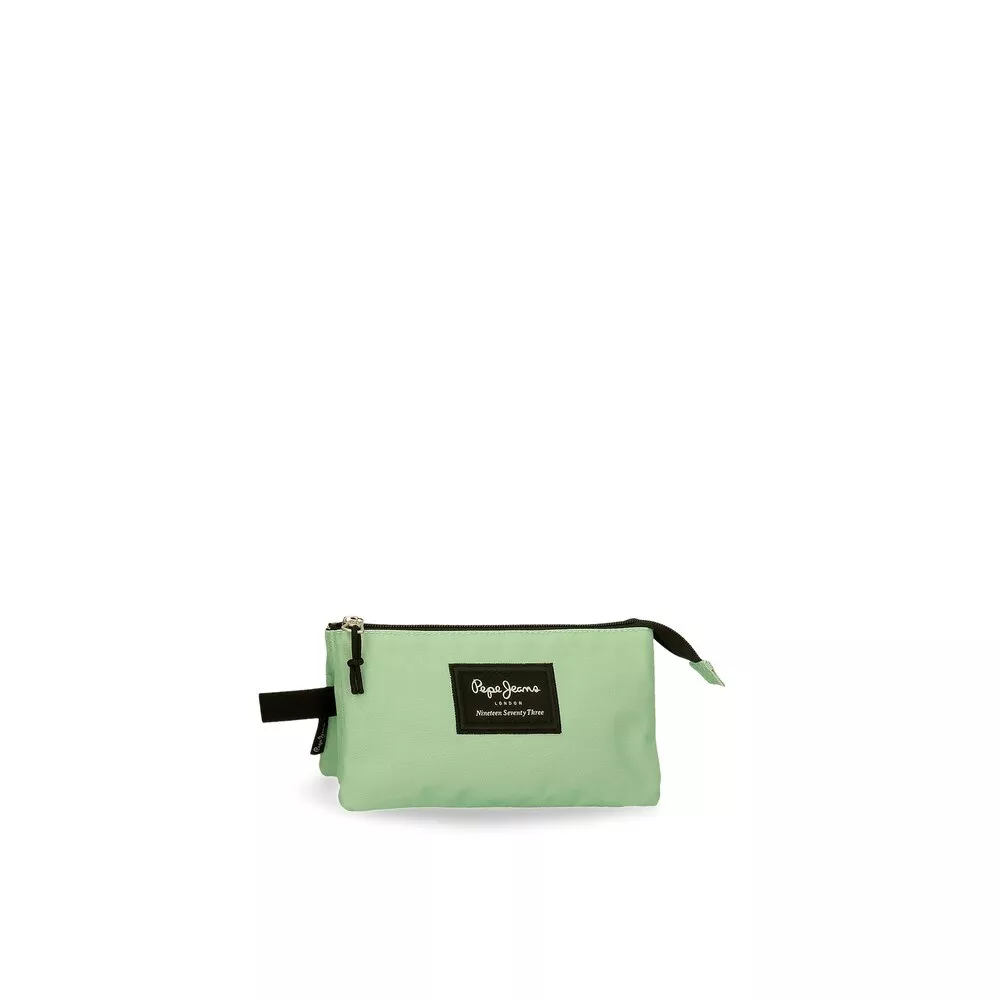 Pepe Jeans - Estuche Aris Colorful Con Tres Compartimentos En Verde Pastel barato
