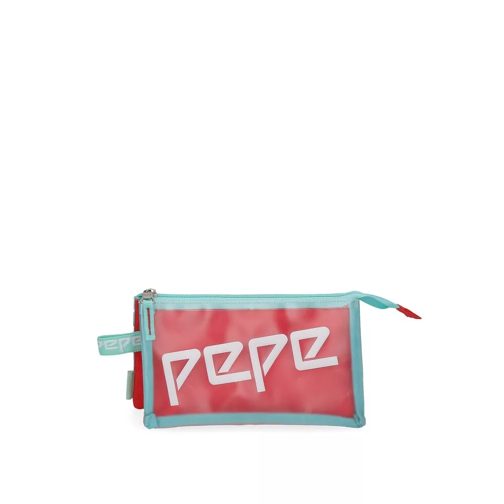 Pepe Jeans - Estuche Cristal De Tres Compartimentos Y Asa Lateral barato