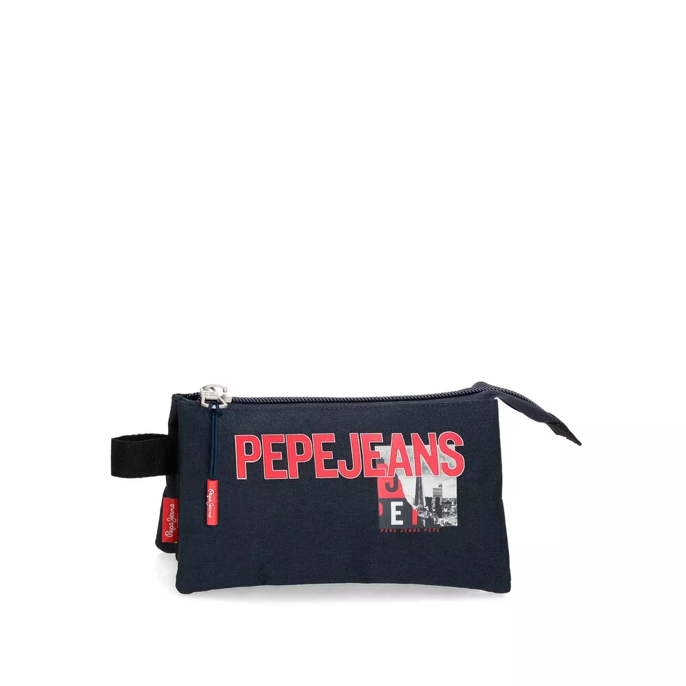 Pepe Jeans - Estuche Dikran Con Tres Compartimentos Y Cremallera En Oferta Pepe Jeans - Estuche Dikran Con Tres Compartimentos Y Cremallera Barato