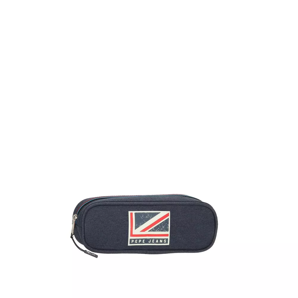 Pepe Jeans - Estuche Escolar Aidan Con Cremallera En Azul En Oferta Pepe Jeans - Estuche Escolar Aidan Con Cremallera En Azul Barato