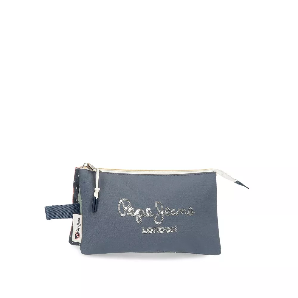 Pepe Jeans - Estuche Laila Con Tres Compartimentos Y Cierre De Cremallera En Oferta Pepe Jeans - Estuche Laila Con Tres Compartimentos Y Cierre De Cremallera Barato