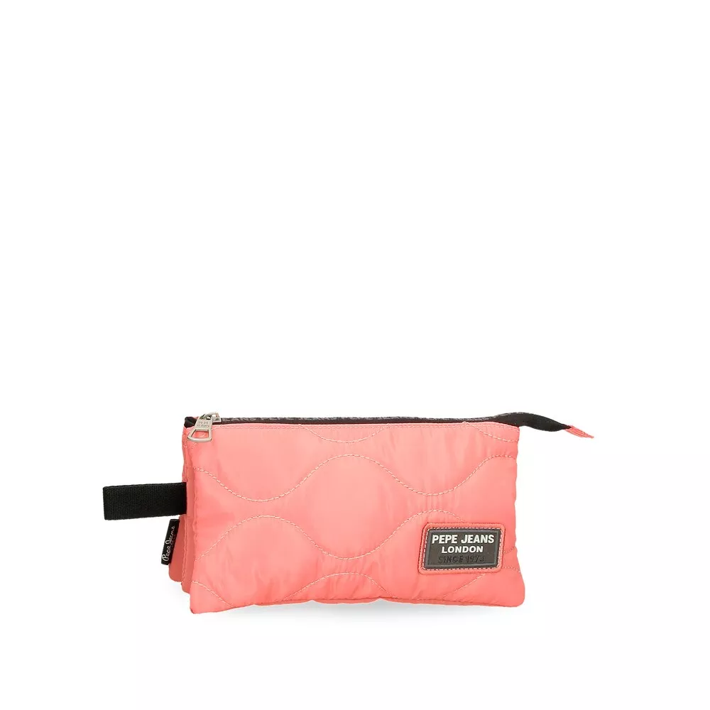 Pepe Jeans - Estuche Orson Con Tres Compartimentos En Coral En Oferta Pepe Jeans - Estuche Orson Con Tres Compartimentos En Coral Barato