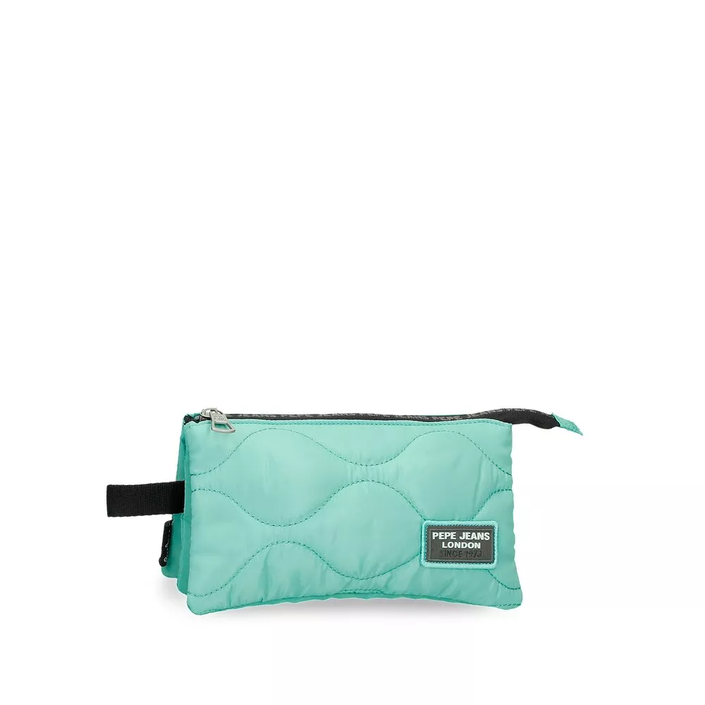 Pepe Jeans - Estuche Orson Con Tres Compartimentos En Turquesa En Oferta Pepe Jeans - Estuche Orson Con Tres Compartimentos En Turquesa Barato
