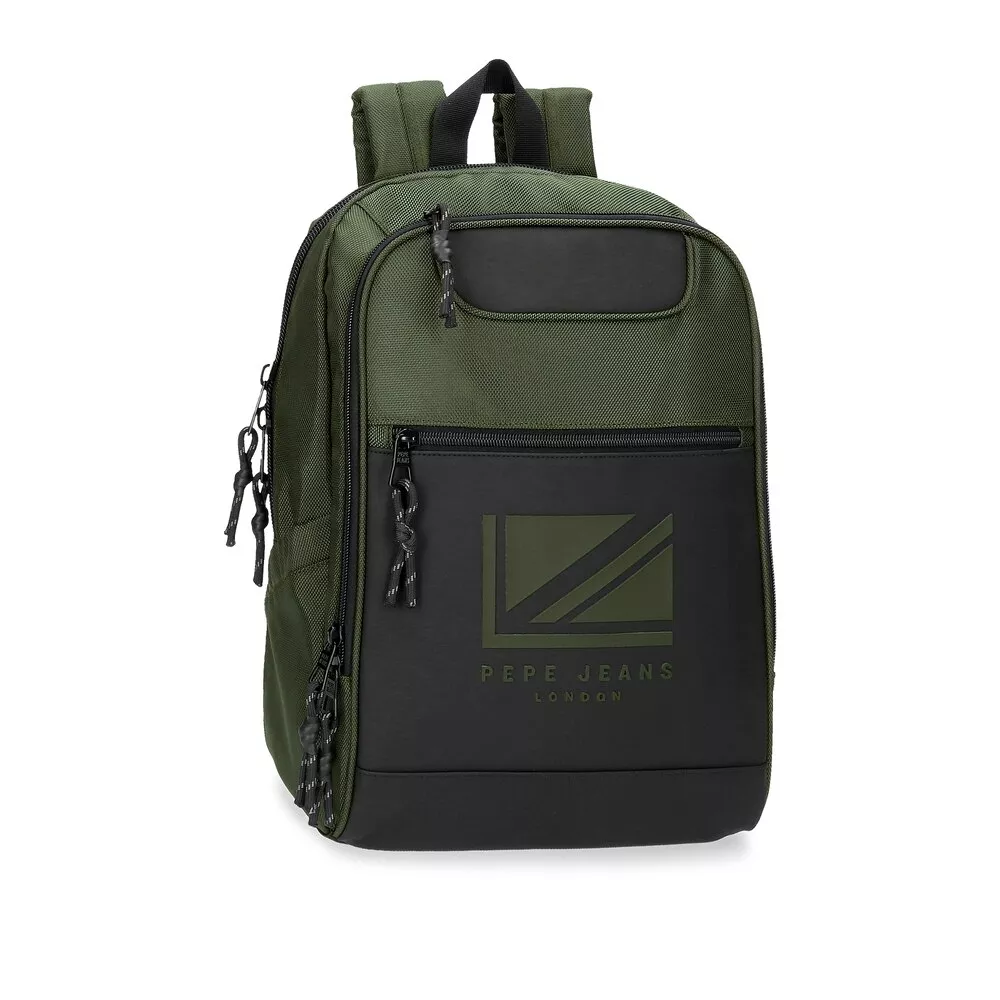 Pepe Jeans - Mochila Bromley Para Portátil 13,3´´ Y Tablet Verde En Oferta Pepe Jeans - Mochila Bromley Para Portátil 13