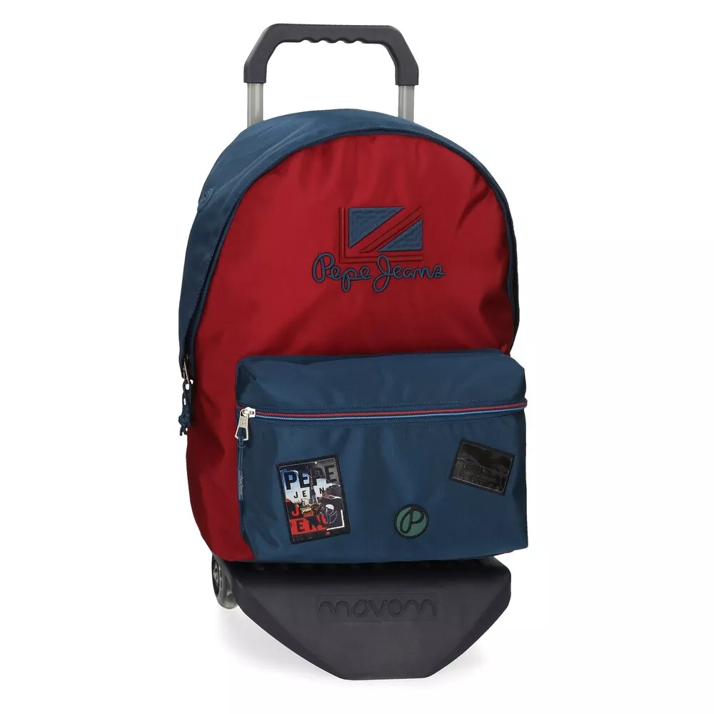 Pepe Jeans - Mochila Con Ruedas Chest Con Bolsillo Interior Para Tablet barato