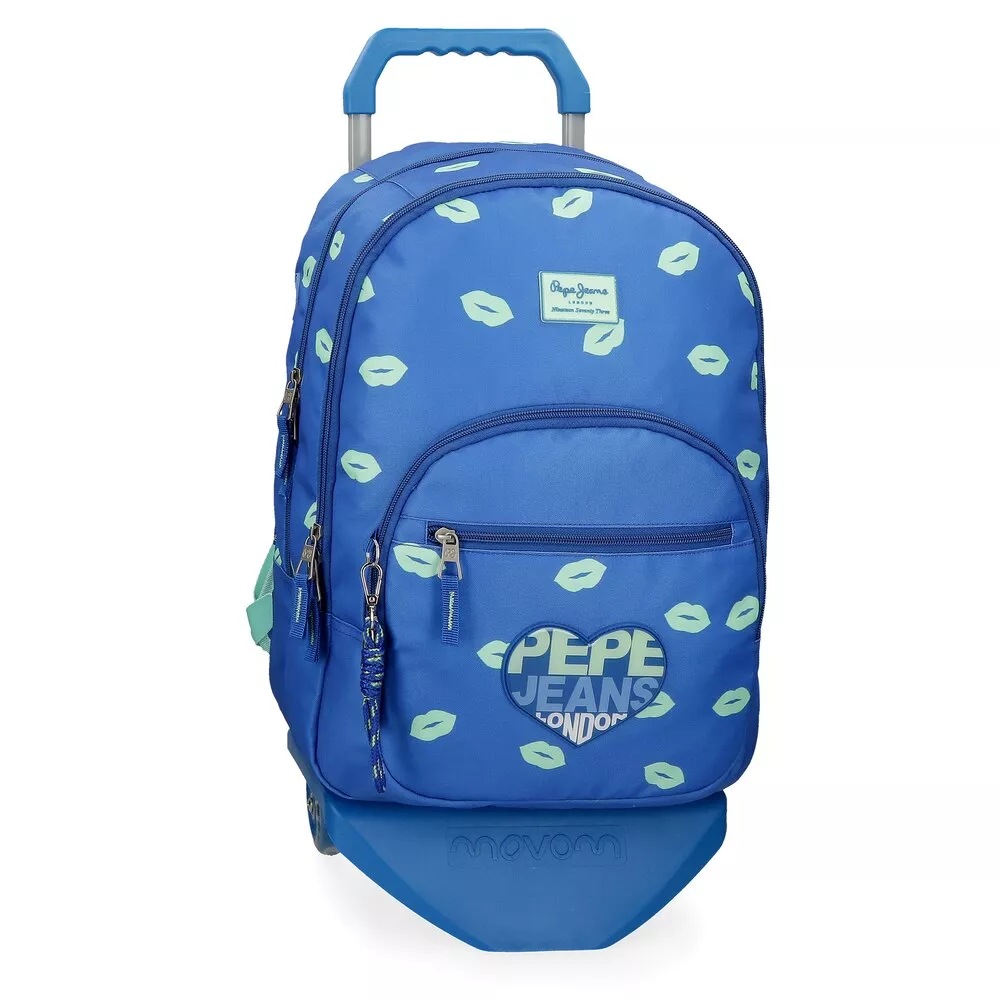 Pepe Jeans - Mochila Con Ruedas Ruth Doble Cremallera barato