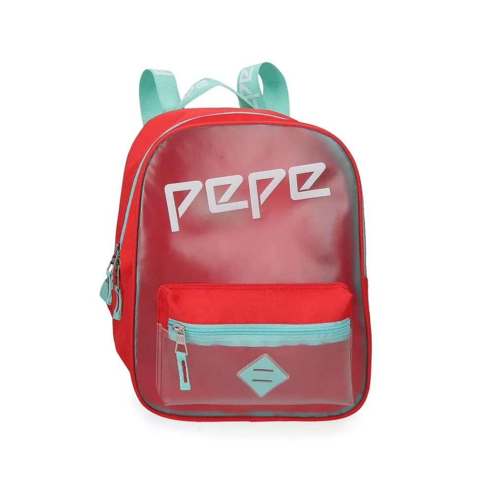 Pepe Jeans - Mochila Cristal Pequeña Con Bolsillo Frontal Y Asa Para Colgar barato