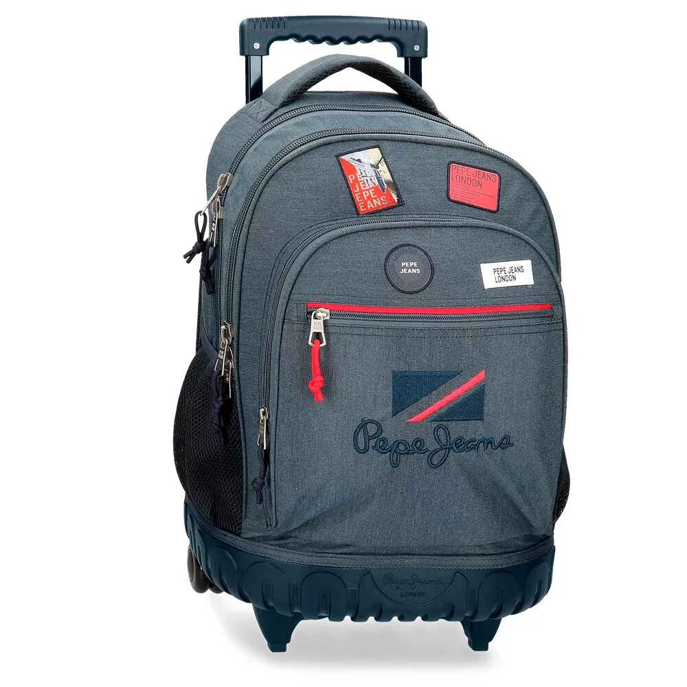 Pepe Jeans - Mochila De Niño Dos Ruedas Kay Con Dos Compartimentos barato