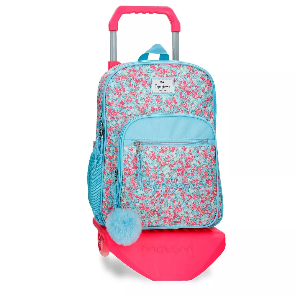 Pepe Jeans - Mochila Escolar Aide Con Carro Y Dos Compartimentos Multicolor barato