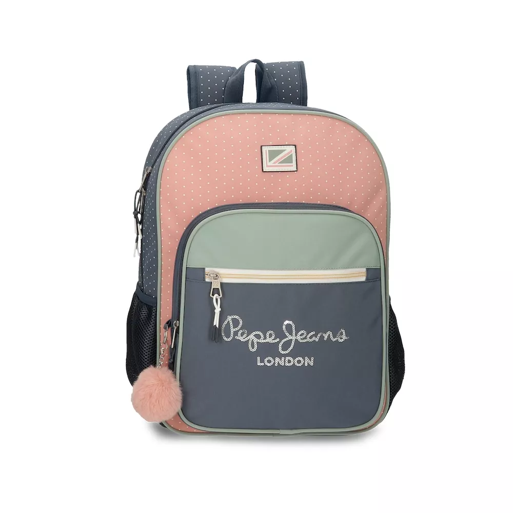 Pepe Jeans - Mochila Escolar Laila 40Cm Con Bolsillos Laterales En Oferta Pepe Jeans - Mochila Escolar Laila 40Cm Con Bolsillos Laterales Barato