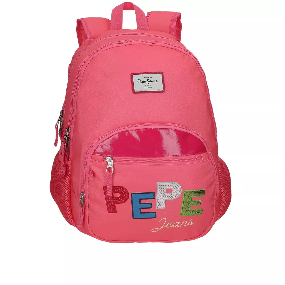 Pepe Jeans - Mochila Infantil Kim Doble Cremallera Adaptable barato