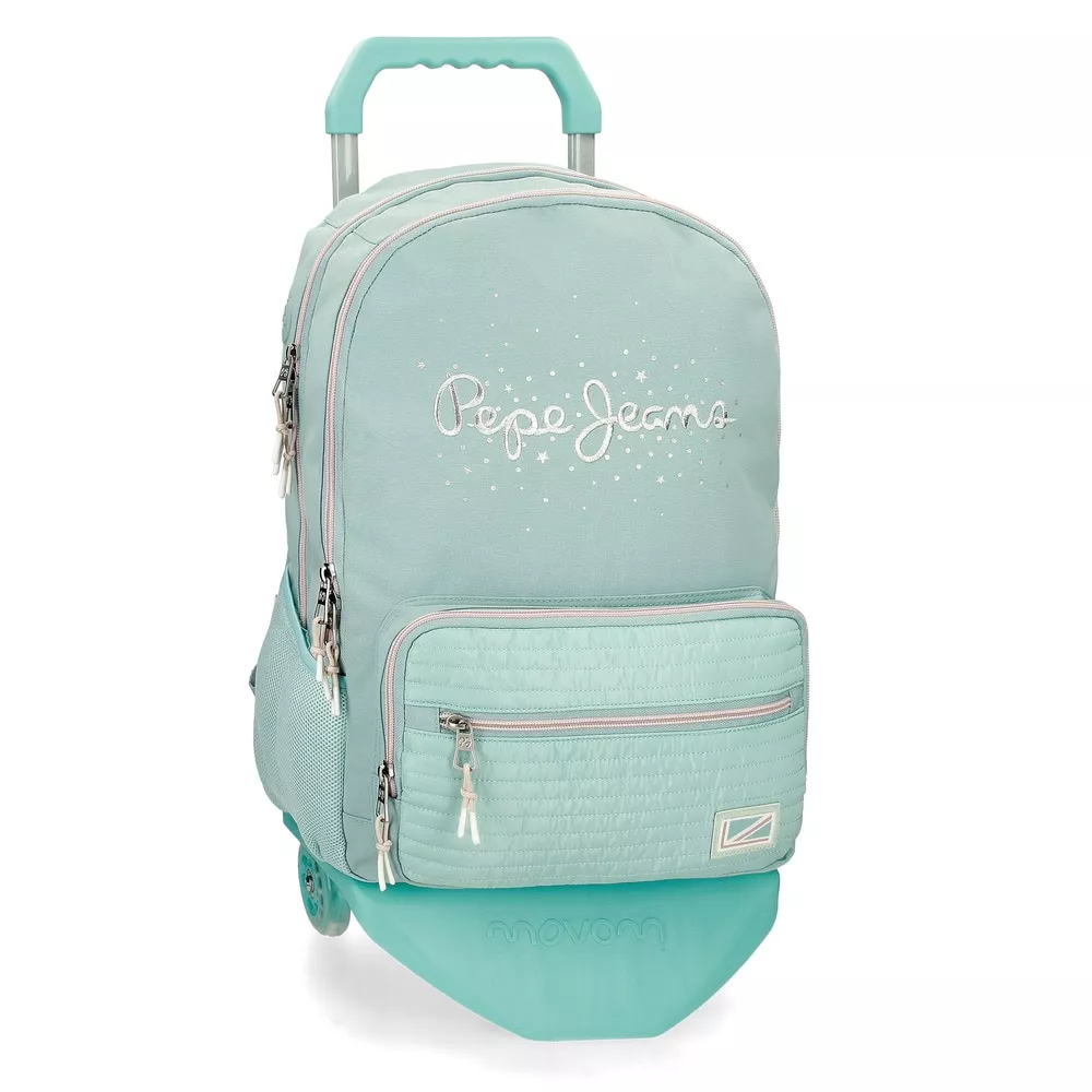 Pepe Jeans - Mochila Jane Escolar Dos Compartimentos Con Carro barato