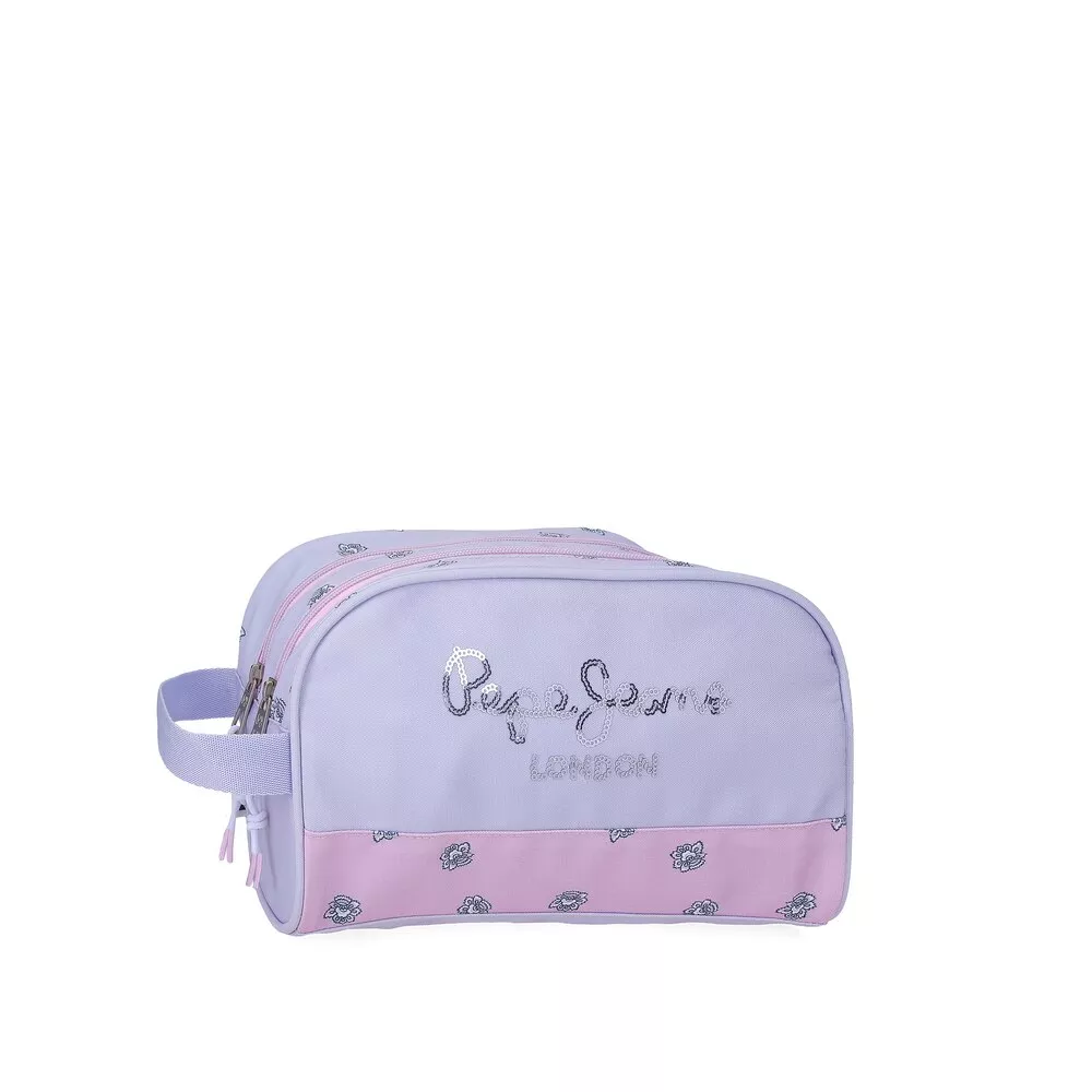 Pepe Jeans - Neceser Becca Color Morado Con Dos Compartimentos En Oferta Pepe Jeans - Neceser Becca Color Morado Con Dos Compartimentos Barato