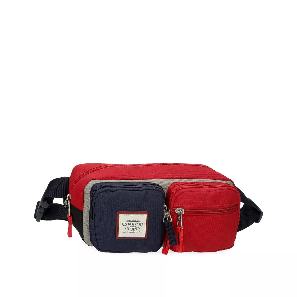 Pepe Jeans - Riñonera Dany En Rojo Con Bolsillos Frontales En Oferta Pepe Jeans - Riñonera Dany En Rojo Con Bolsillos Frontales Barato