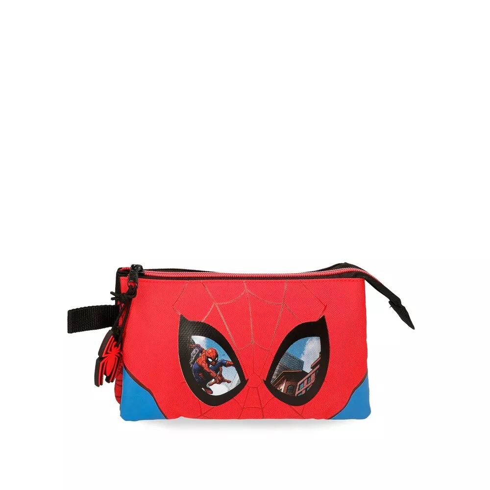 Personajes - Estuche De Niño Spiderman Protector Tres Compartimentos Y Asa Para Colgar En Oferta Personajes - Estuche De Niño Spiderman Protector Tres Compartimentos Y Asa Para Colgar Barato