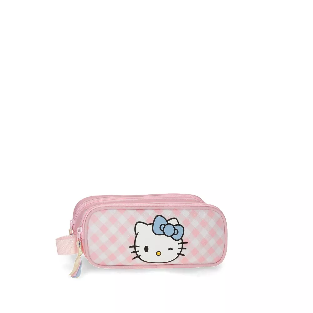 Personajes - Estuche Hello Kitty Wink Dos Compartimentos Y Asa Lateral barato