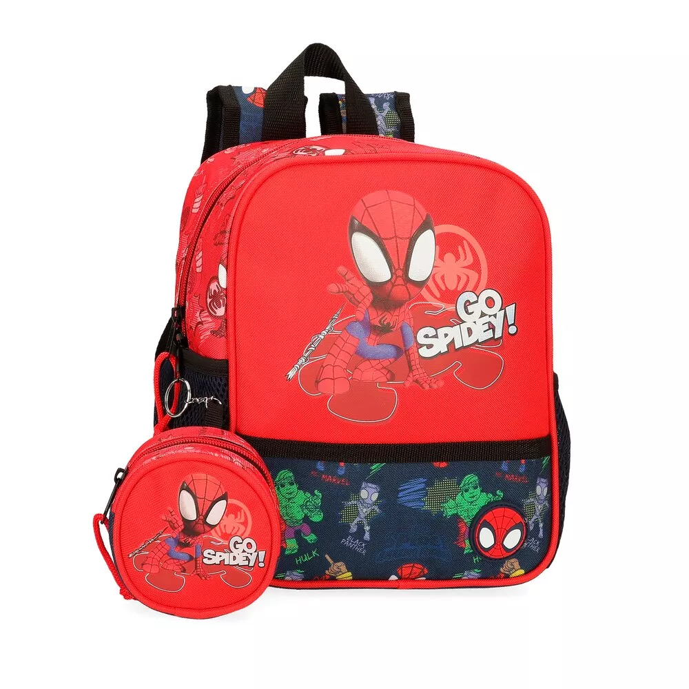 Personajes - Mochila Go Spidey 25 Cm Con Porta Chupete barato