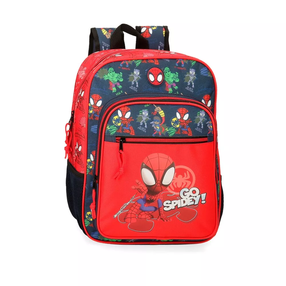 Personajes - Mochila Go Spidey 38 Cm Con Bolsillo Frontal barato