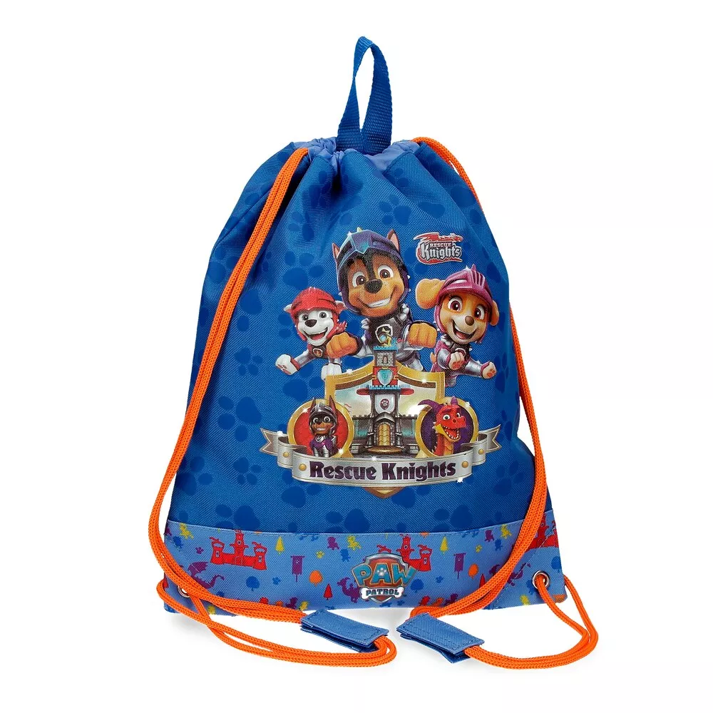 Personajes - Mochila Saco De Niño Patrulla Canina Rescue Knights Con Cierre Cinta barato