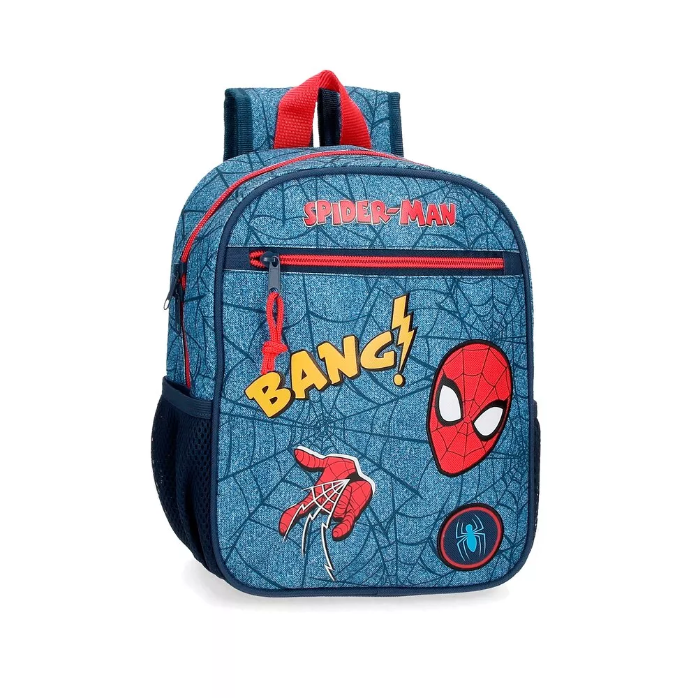 Personajes - Mochila Spiderman Denim 28 Cm Con Bolsillo Frontal En Oferta Personajes - Mochila Spiderman Denim 28 Cm Con Bolsillo Frontal Barato