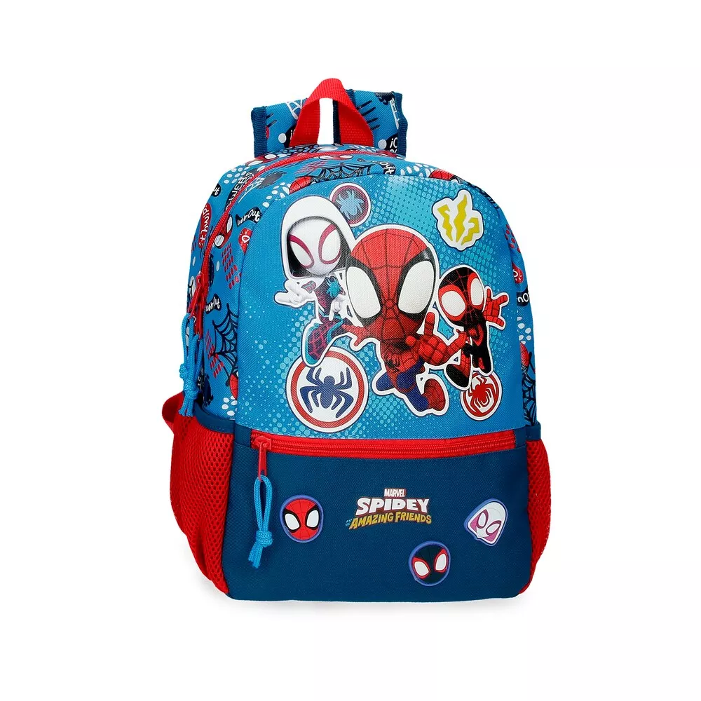 Personajes - Mochila Spidey Go Webs Go 32cm Con Bolsillo Frontal barato