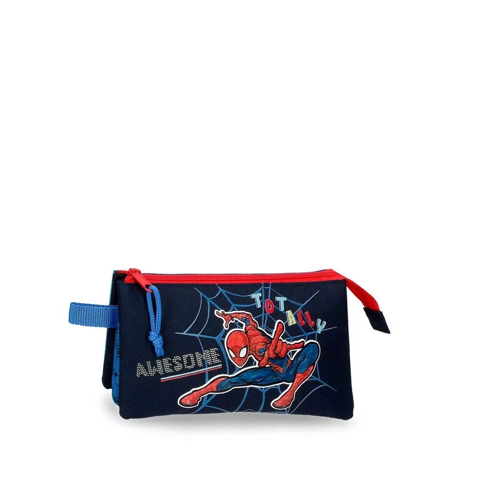 Personajes - Porta Todo Spiderman Totally Awesome Con Tres Compartimentos Color Azul En Oferta Personajes - Porta Todo Spiderman Totally Awesome Con Tres Compartimentos Color Azul Barato