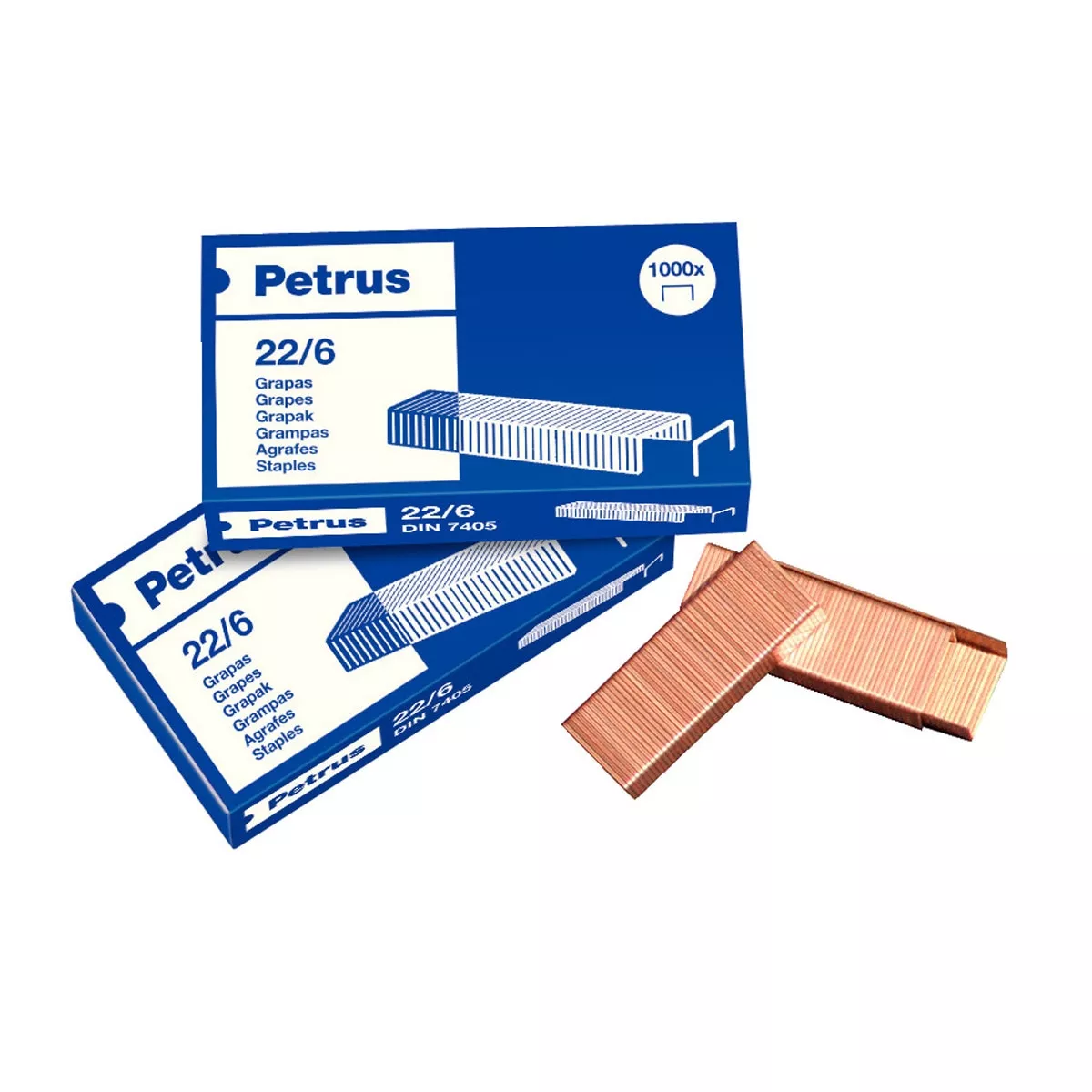 Pétrus - Blíster 4 Cajas Grapas 22/6 (x1000) Petrus barato