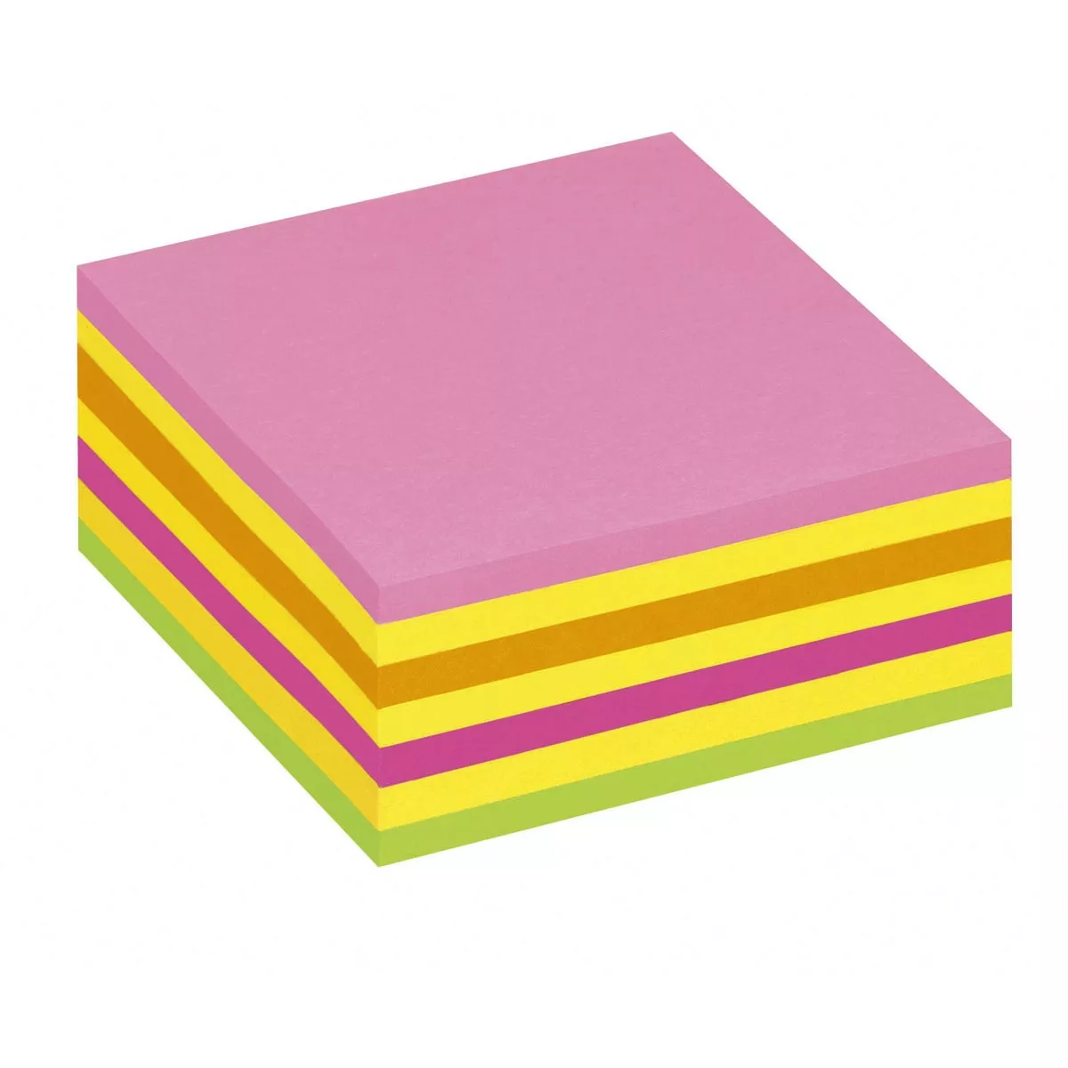 Post-It - Bloc De Notas Rosa, Naranja, Fucsia, Verde Y Amarillo 76 Mm X 76 Mm, 325 Hojas En Oferta Post-It - Bloc De Notas Rosa