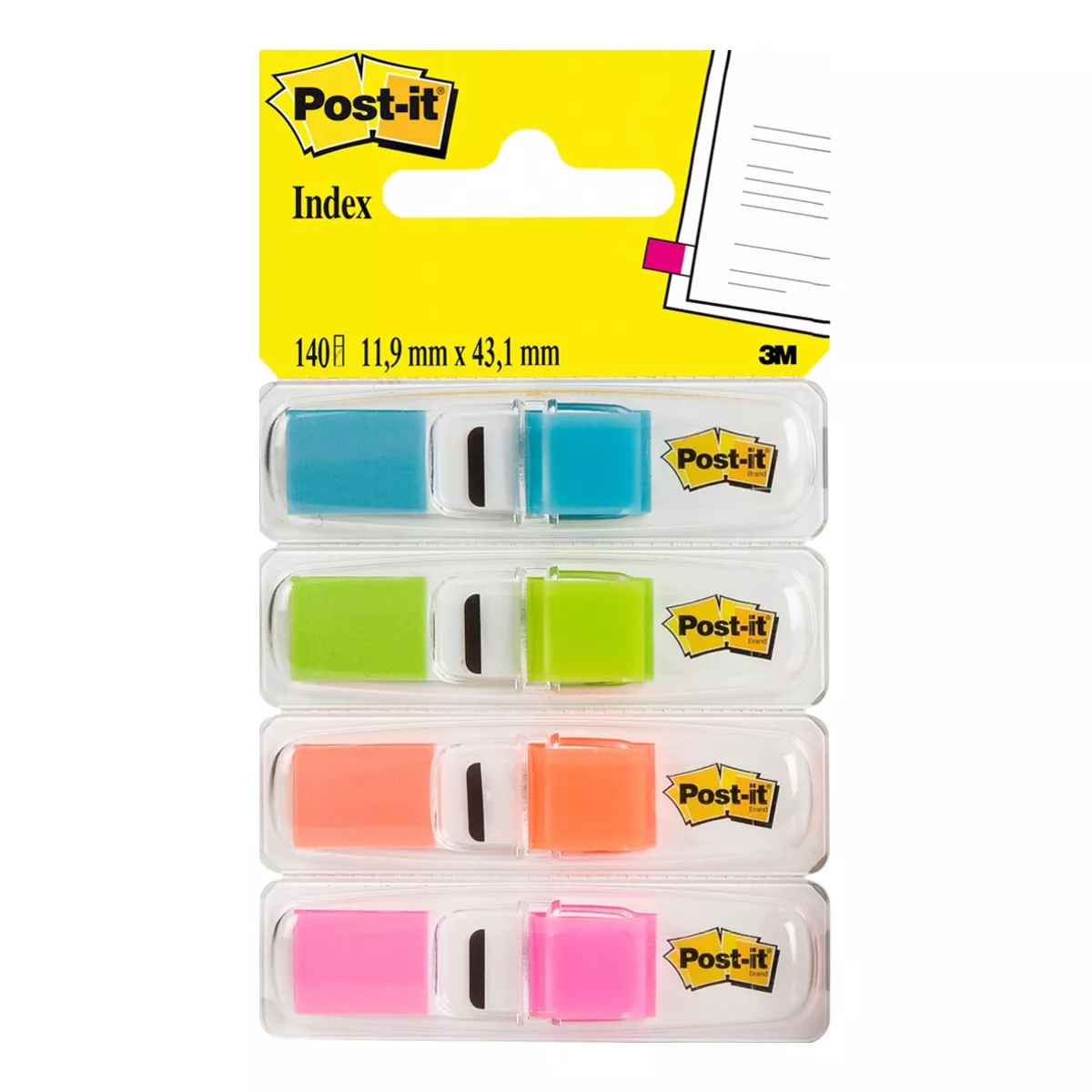 Post-it - Pack 3 Marcadores De Colores + Otro Marcador De Color Gratis Index 1/2'' barato