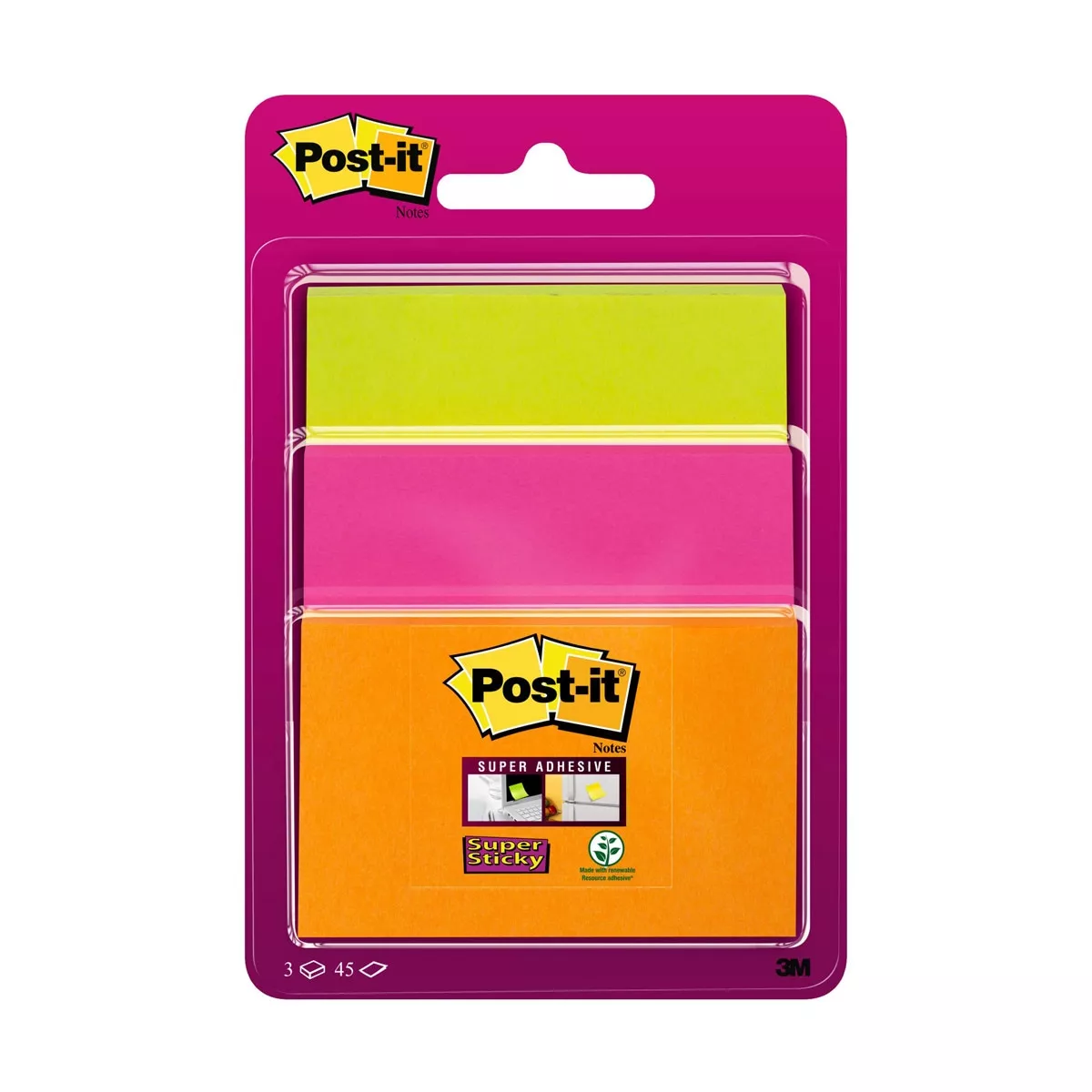 Post-it - Pack Notas Adhesivas Reposicionables Super Adhesivas En Colores Y Tamaños Surtidos barato