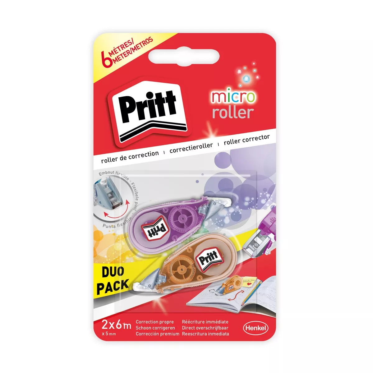 Pritt - Blister 2 Corrector En Cinta 6Mx5Mm Pequeño Y Preciso Micro Roller Duo En Oferta Pritt - Blister 2 Corrector En Cinta 6Mx5Mm Pequeño Y Preciso Micro Roller Duo Barato
