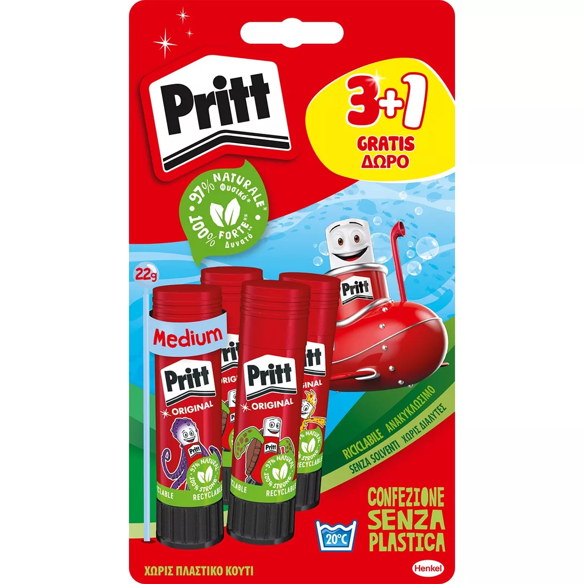 Pritt - Pegamento En Barra Adhesivo 22 Gramos 4 En Oferta Pritt - Pegamento En Barra Adhesivo 22 Gramos 4 Barato