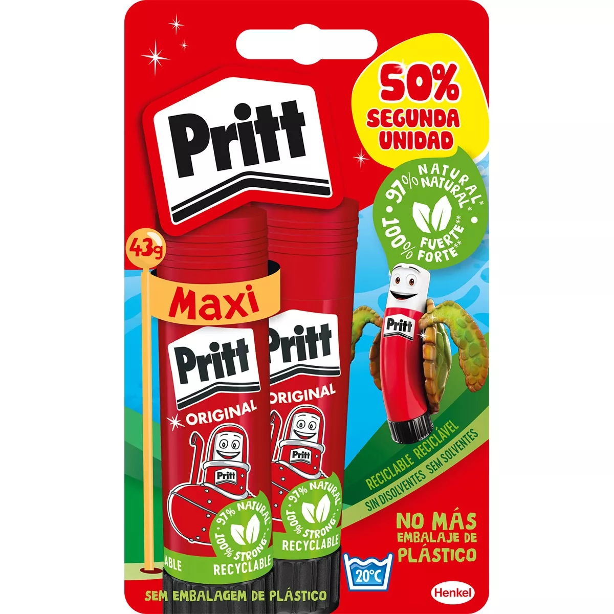 Pritt - Pegamento En Barra Adhesivo 43 Gramos 2 En Oferta Pritt - Pegamento En Barra Adhesivo 43 Gramos 2 Barato