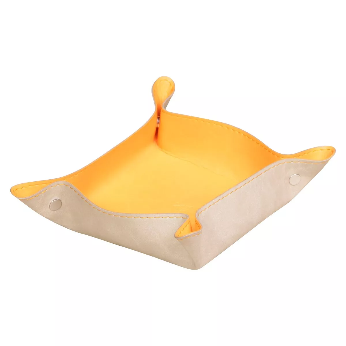 Rhodia - Bandeja Vaciabolsillos Reversible Simil Piel Beige/Naranja En Oferta Rhodia - Bandeja Vaciabolsillos Reversible Simil Piel Beige/Naranja Barato