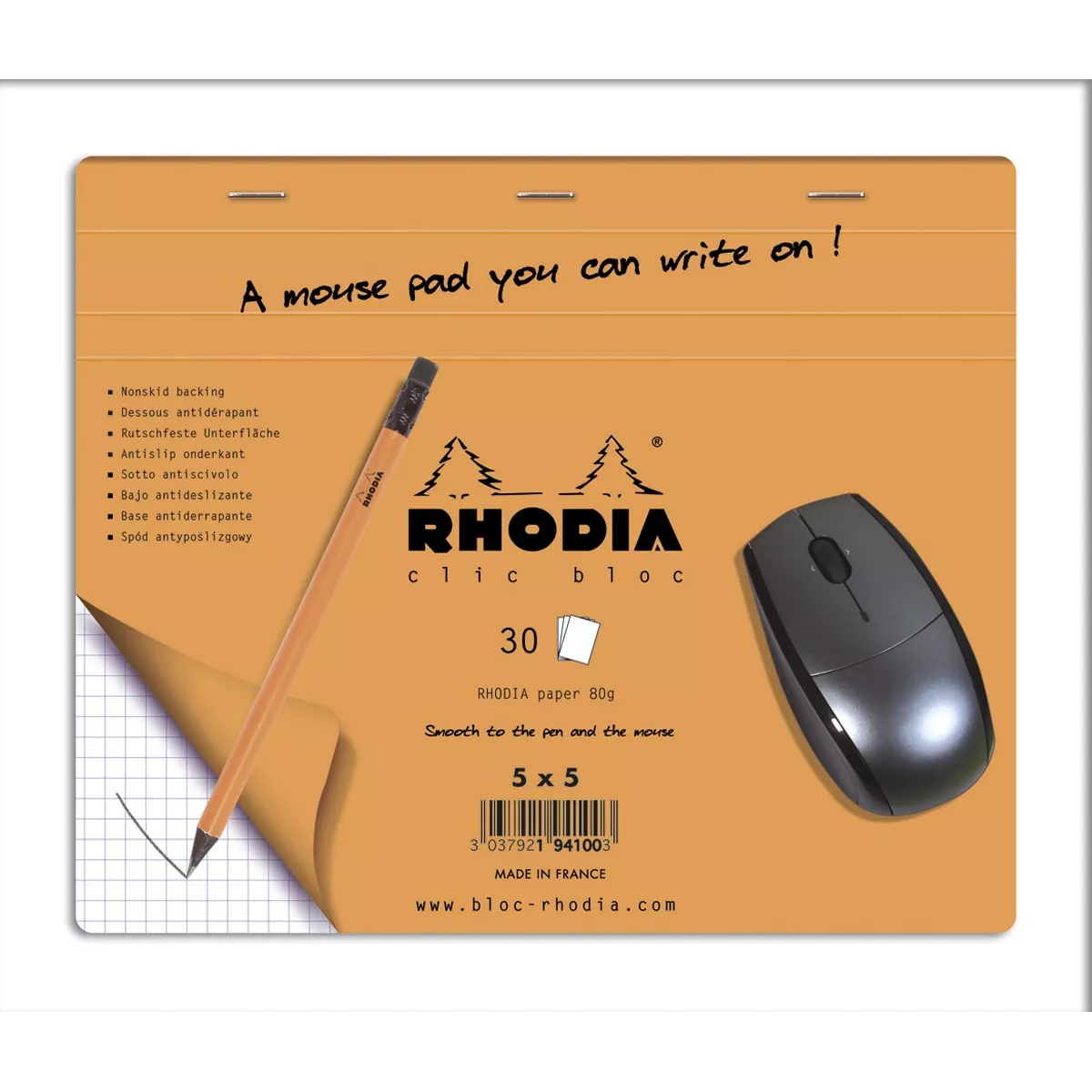 Rhodia - Bloc Alfombrilla Para Ratón 19X23Cm En Oferta Rhodia - Bloc Alfombrilla Para Ratón 19X23Cm Barato